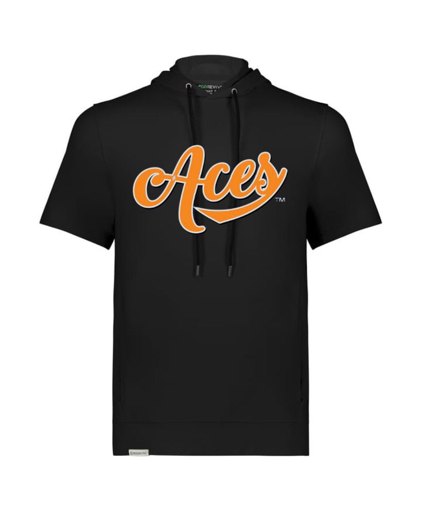 Aces Short Sleeve Hoodie Adult